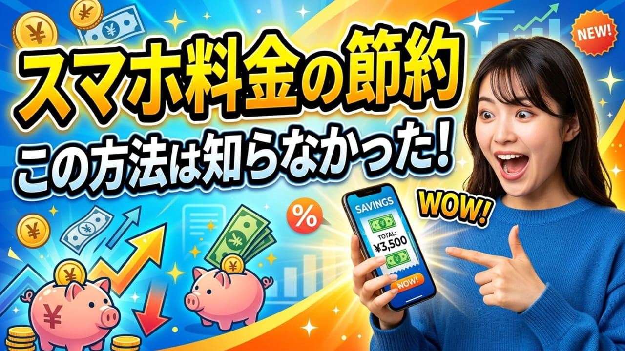 スマホ代・携帯料金を節約するコツ3選！この方法なら最も簡単に格安SIMに乗り換えられます。