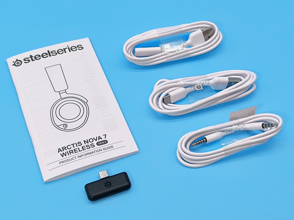 SteelSeries Arctis Nova7 Gen2 ワイヤレスゲーミングヘッドセット レビュー！本体以外の付属品