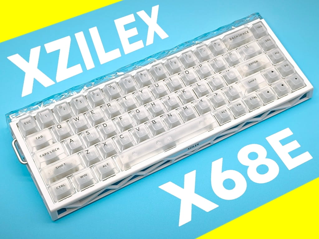 XZILEX X68E ゲーミングキーボード レビュー:キーボード本体の重さは「713g」