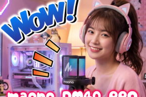 MAONO ワイヤレスゲーミングマイク「DM40-PRO」をレビュー(/・ω・)/