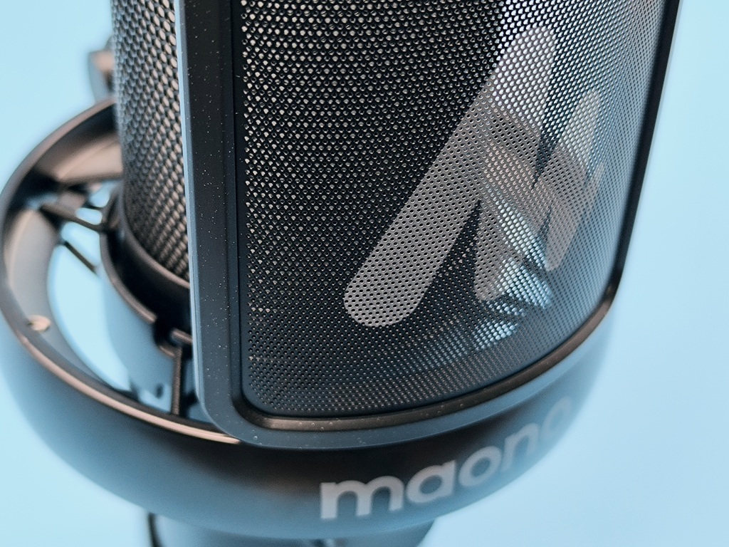 MAONO DM40-PRO ワイヤレスゲーミングマイク:ポップフィルターが標準装備