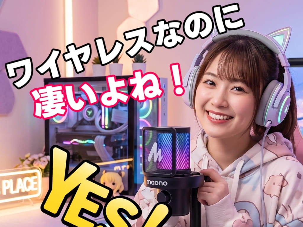 MAONO DM40-PRO ワイヤレスゲーミングマイク:実際の音質!