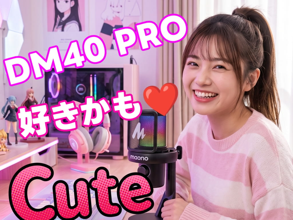 MAONO DM40-PRO ワイヤレスゲーミングマイク:まとめ!