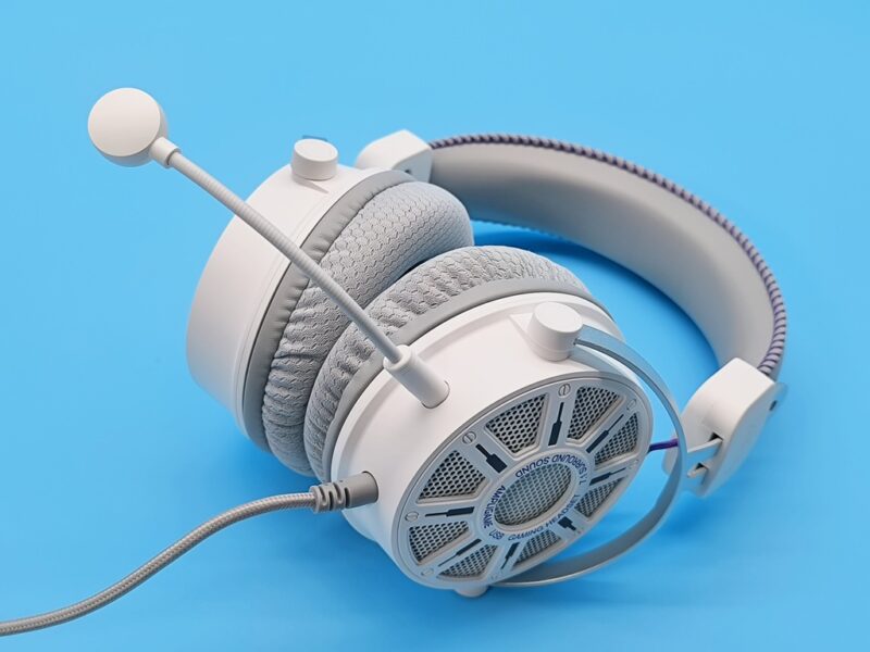 FIFINE H19 開放型ゲーミングヘッドセット：マイクは必要でなければ外してもOK