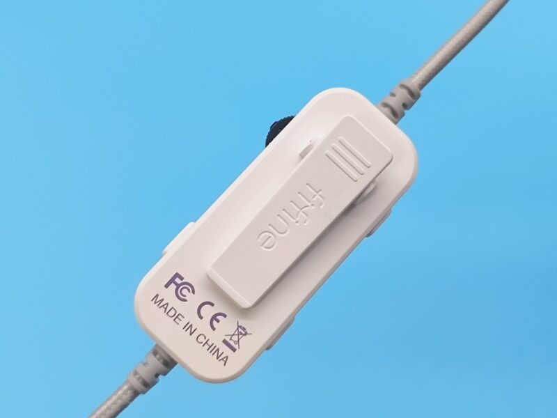 FIFINE H19 開放型ゲーミングヘッドセット：手元で調整ができるのが便利