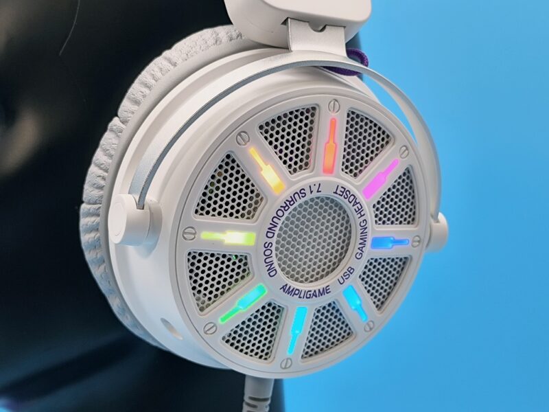 FIFINE H19 開放型ゲーミングヘッドセット：RGBライトでピカピカ！